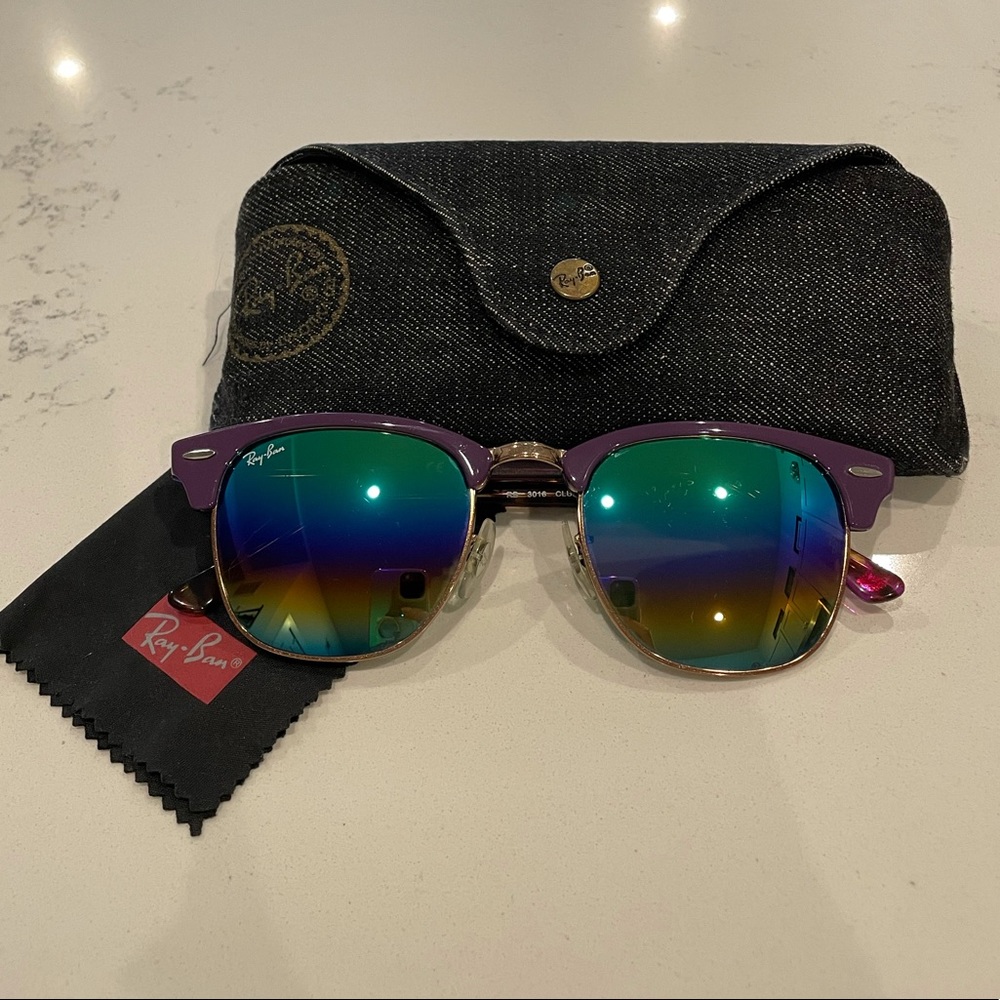 RayBan Clubmaster Mineral Flash Lenses